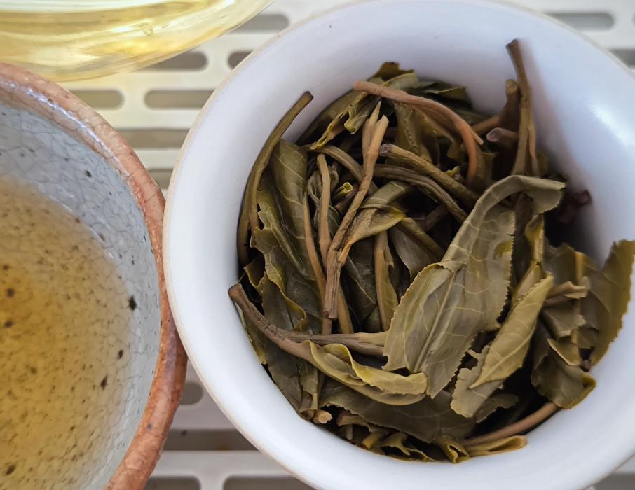2025 Raw Pu-erh Tea “Jam Session” - Steeped Leaves 2025 “Jam Session” Raw Pu-erh Tea Leaves
