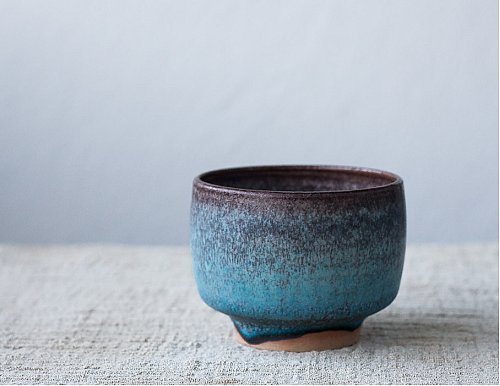 Ceramic Tea Cup, Half Cylinder, 200ml