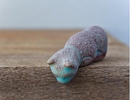 Чайная фигурка “Кошка головой вниз”