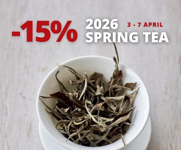 -15% on 2026 spring tea, 3 - 7 April